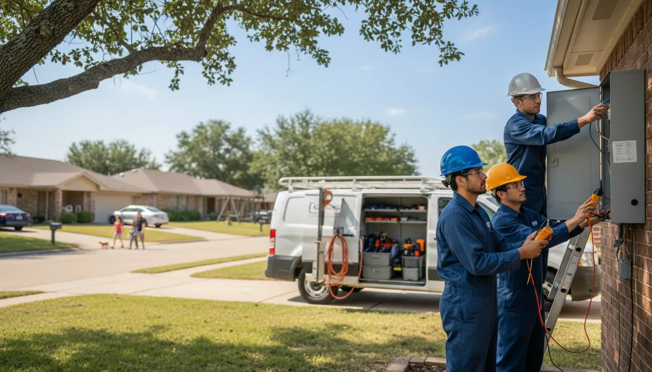 Certified electrician providing emergency electrical services in Calmar, IA